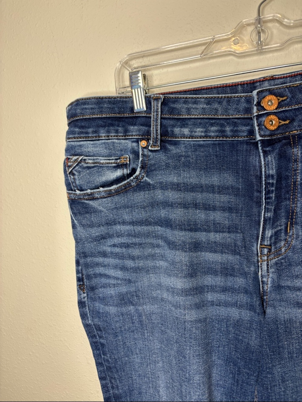 Edgely size 20W Long Women's Skinny Jeans - Dark Blue Wash - Picture 5 of 10